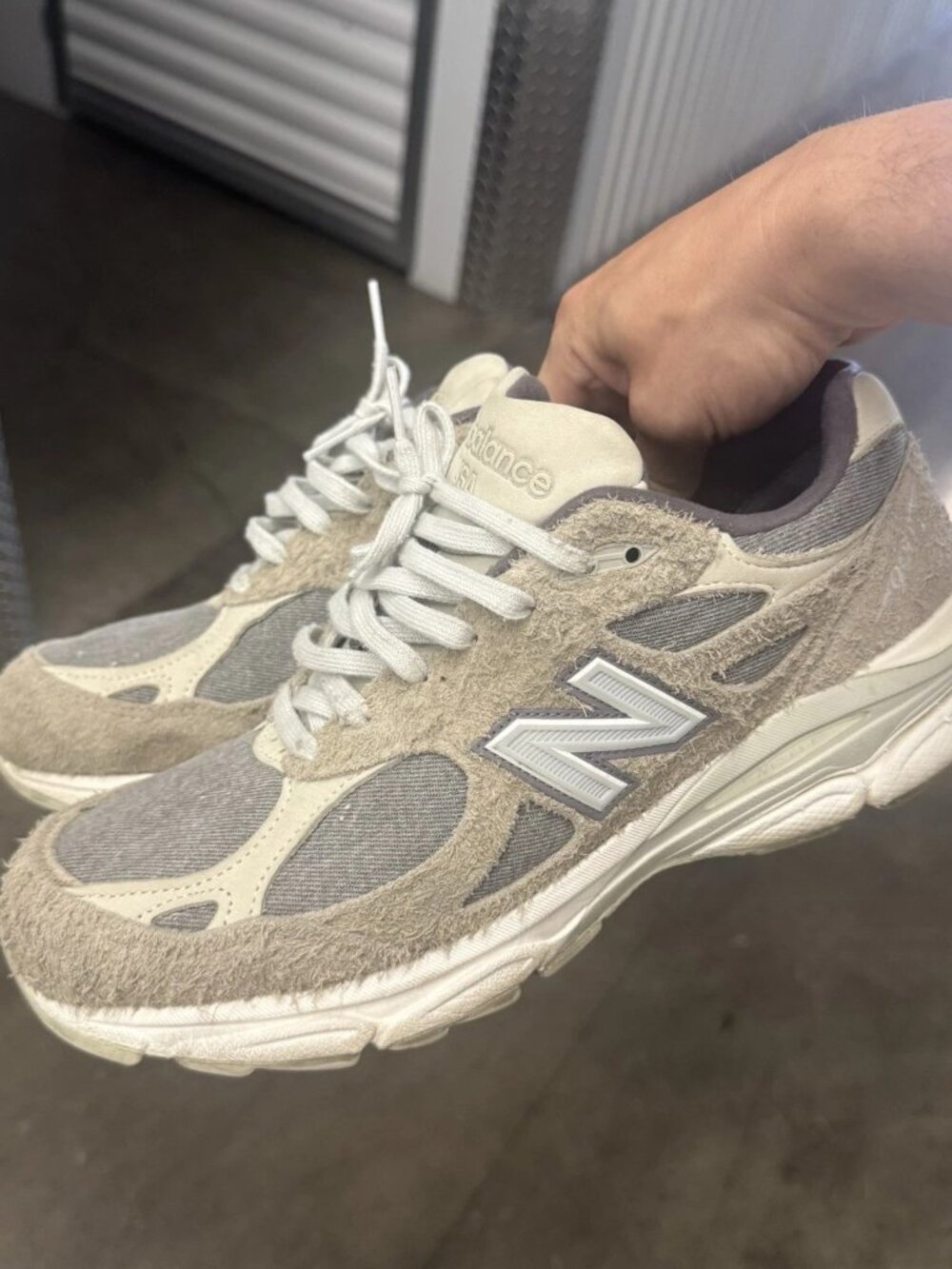 New Balance 990v3 Made In The USA Levi's Elephant Skin Size 10